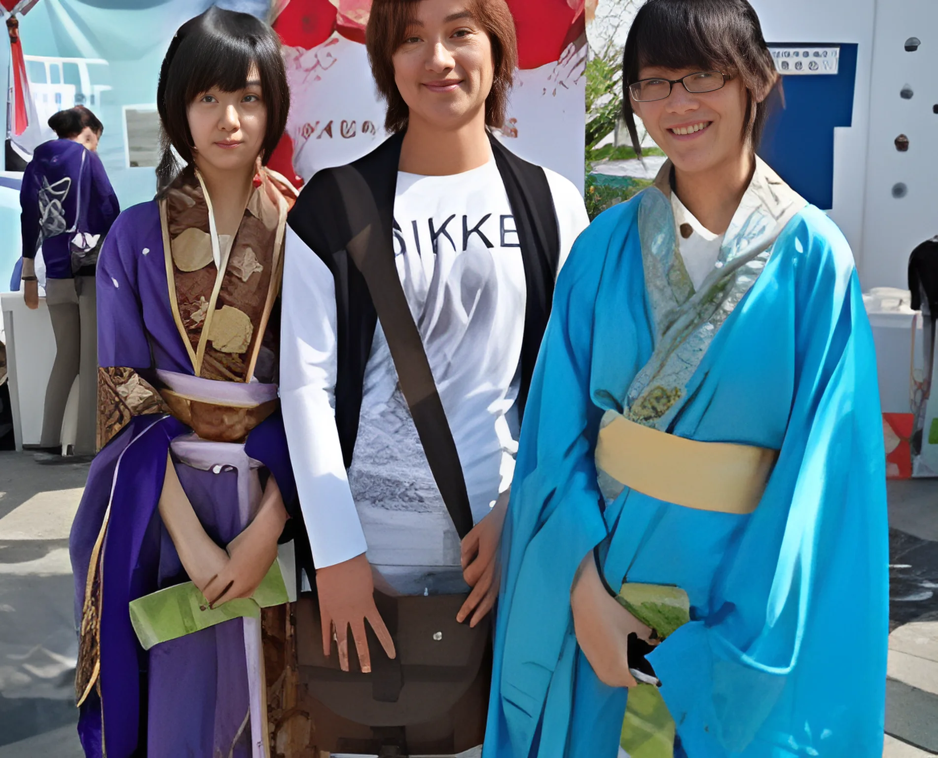 日语培训学习谷文化节-岳老师及学员